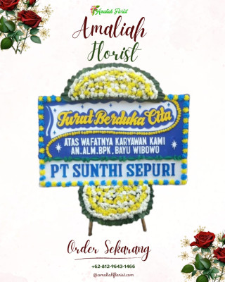 Papan Bunga Duka di Lantan